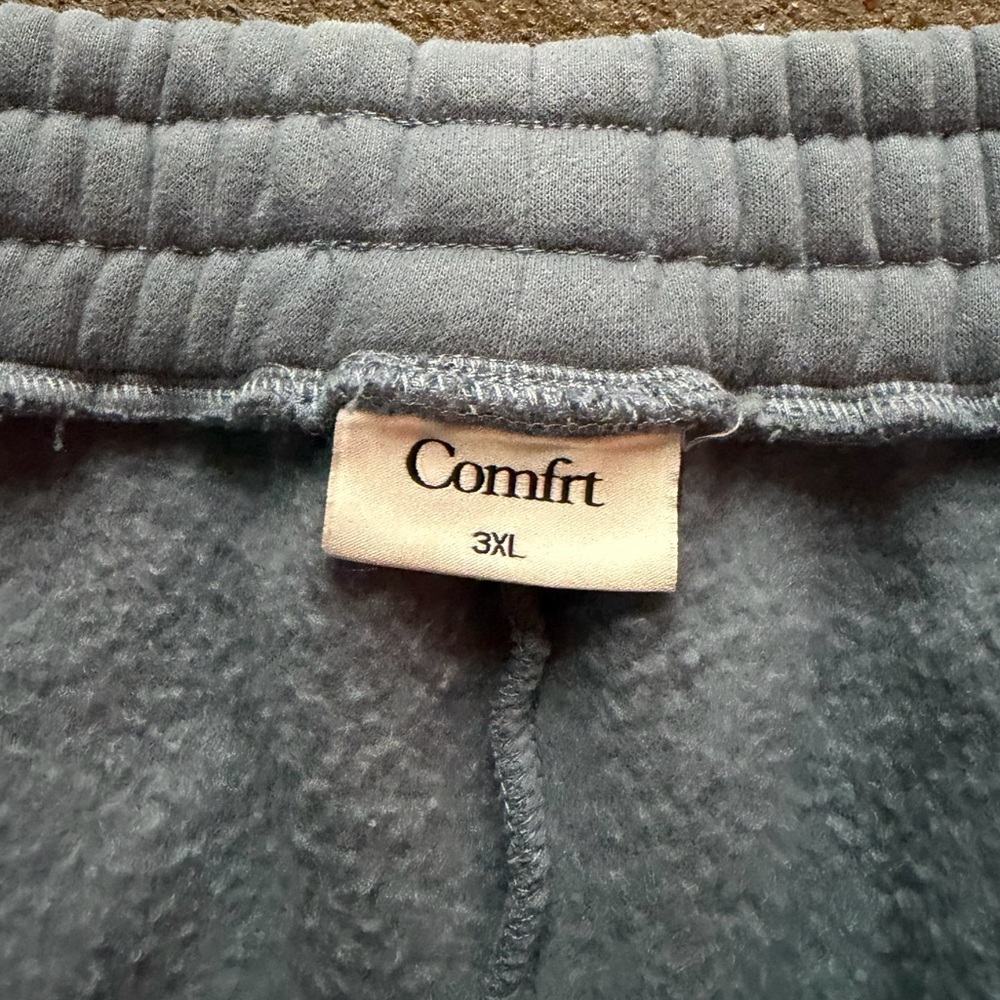 Comfrt Signature Straight Leg Sweatpants Sky Blue Size 3X Athleisure Plus Size - Picture 7 of 9